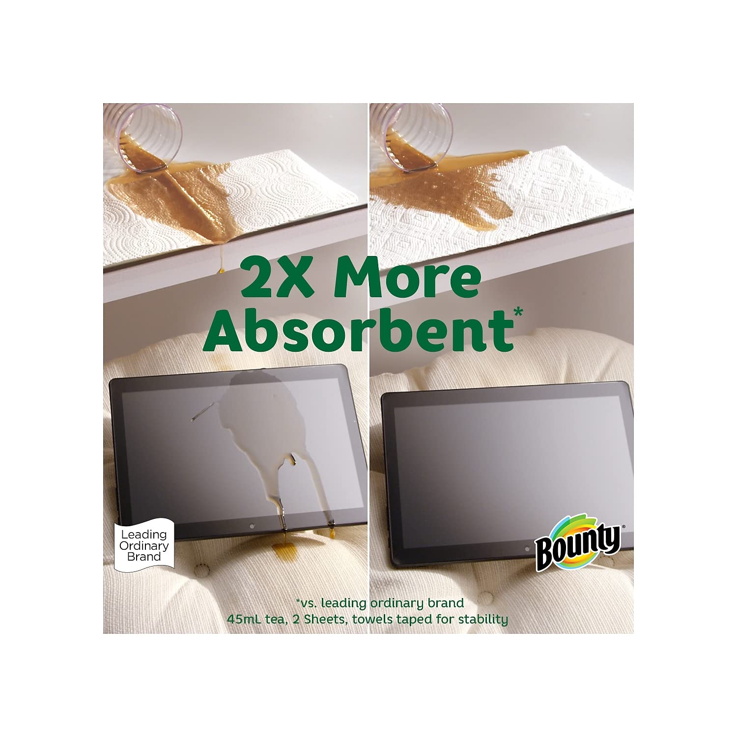 Bounty Select-A-Size Kitchen Rolls Paper Towel, 2-Ply, White, 147 Sheets/Roll, 12 Rolls/Carton (66980)